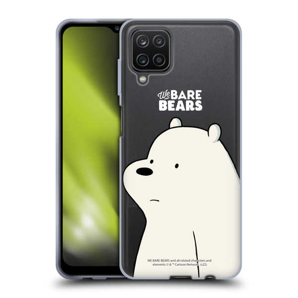 We Bare Bears Character Art Ice Bear Soft Gel Case for Samsung Galaxy A12 (2020)