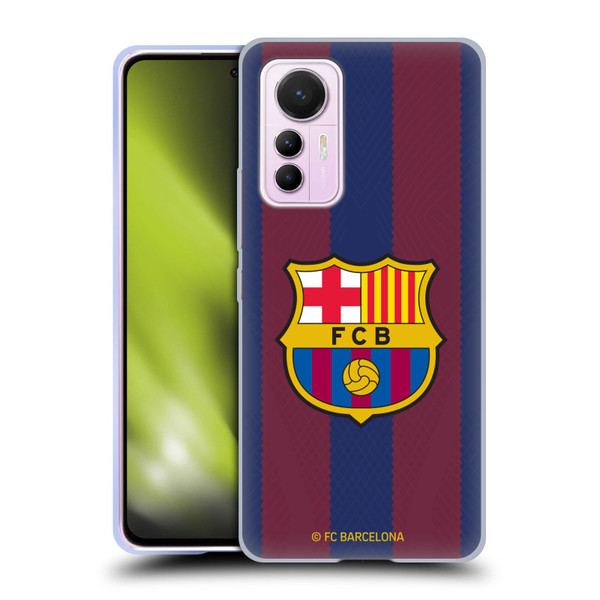 FC Barcelona 2023/24 Crest Kit Home Soft Gel Case for Xiaomi 12 Lite