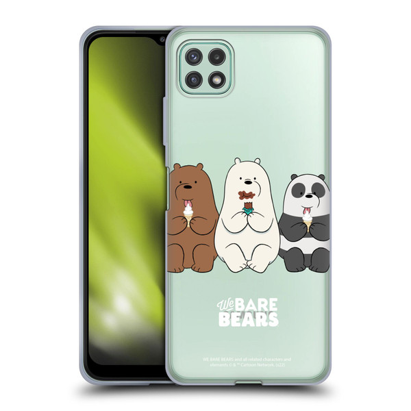 We Bare Bears Character Art Group 2 Soft Gel Case for Samsung Galaxy A22 5G / F42 5G (2021)
