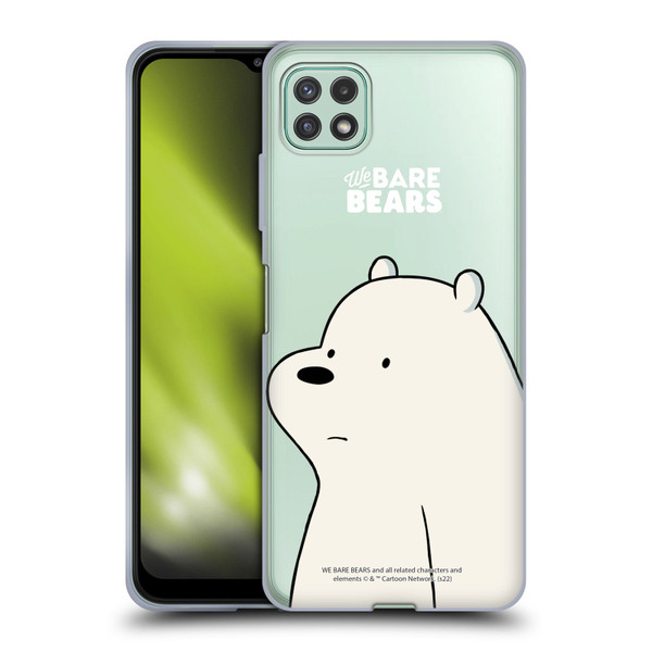 We Bare Bears Character Art Ice Bear Soft Gel Case for Samsung Galaxy A22 5G / F42 5G (2021)