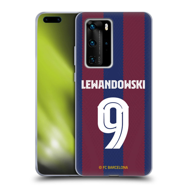 FC Barcelona 2023/24 Players Home Kit Robert Lewandowski Soft Gel Case for Huawei P40 Pro / P40 Pro Plus 5G
