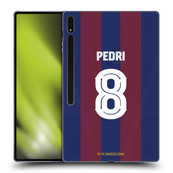 FC Barcelona 2023/24 Players Home Kit Pedri Soft Gel Case for Samsung Galaxy Tab S8 Ultra
