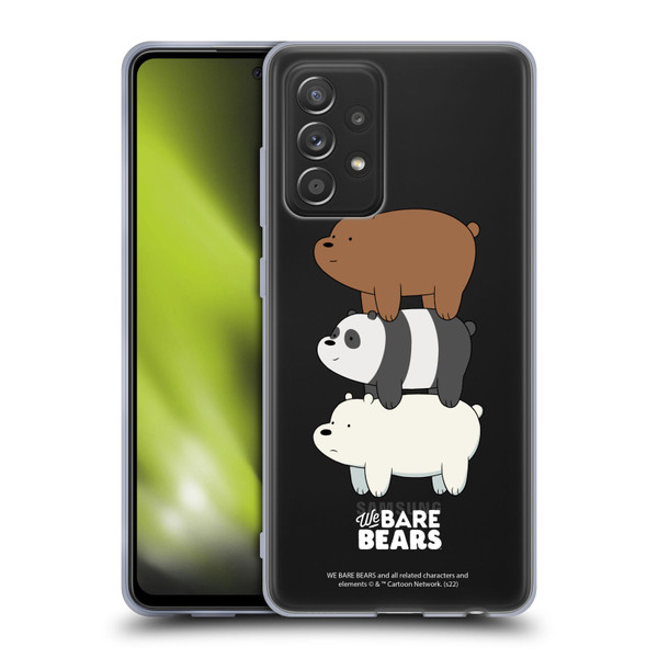We Bare Bears Character Art Group 3 Soft Gel Case for Samsung Galaxy A52 / A52s / 5G (2021)