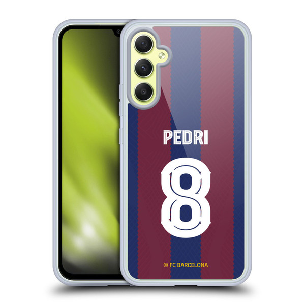 FC Barcelona 2023/24 Players Home Kit Pedri Soft Gel Case for Samsung Galaxy A34 5G