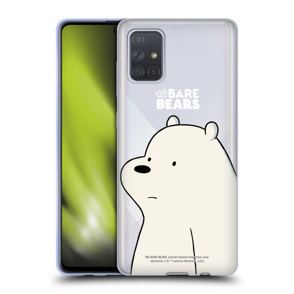 We Bare Bears Character Art Ice Bear Soft Gel Case for Samsung Galaxy A71 (2019)