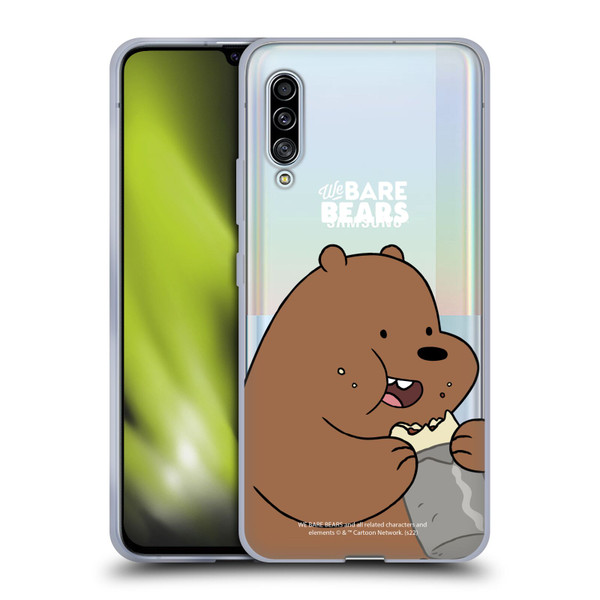 We Bare Bears Character Art Grizzly Soft Gel Case for Samsung Galaxy A90 5G (2019)