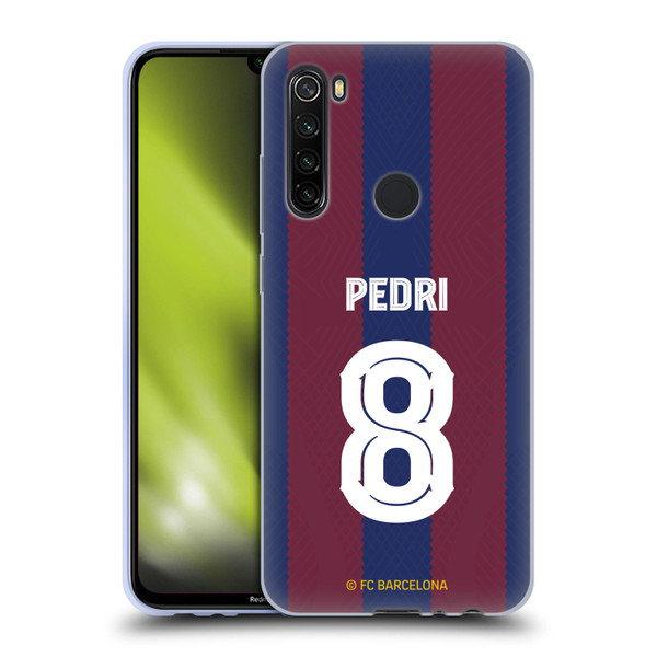 FC Barcelona 2023/24 Players Home Kit Pedri Soft Gel Case for Xiaomi Redmi Note 8T