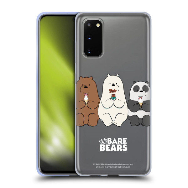 We Bare Bears Character Art Group 2 Soft Gel Case for Samsung Galaxy S20 / S20 5G