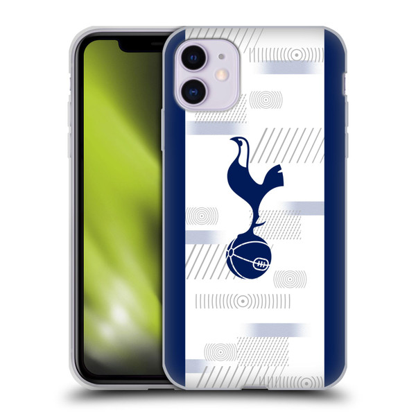 Tottenham Hotspur F.C. 2023/24 Badge Home Kit Soft Gel Case for Apple iPhone 11