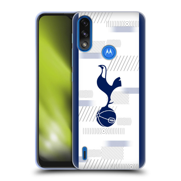 Tottenham Hotspur F.C. 2023/24 Badge Home Kit Soft Gel Case for Motorola Moto E7 Power / Moto E7i Power