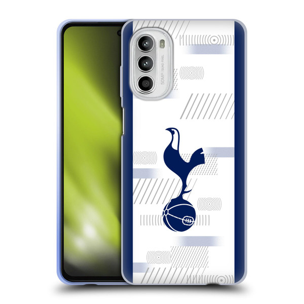 Tottenham Hotspur F.C. 2023/24 Badge Home Kit Soft Gel Case for Motorola Moto G52