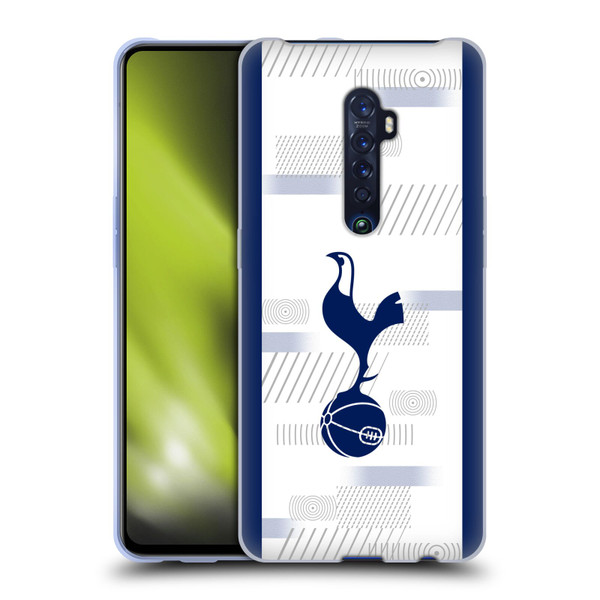 Tottenham Hotspur F.C. 2023/24 Badge Home Kit Soft Gel Case for OPPO Reno 2