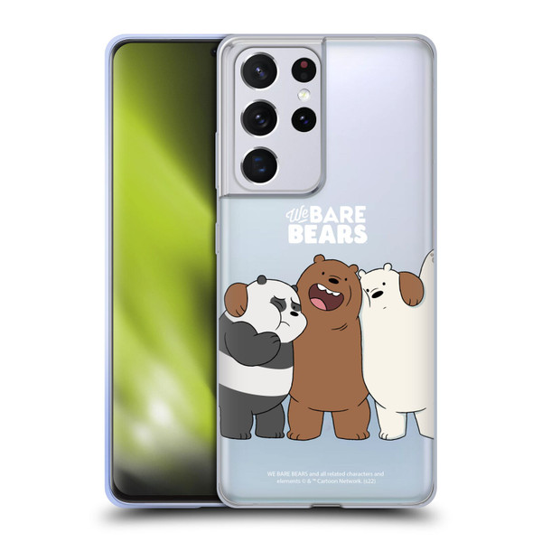 We Bare Bears Character Art Group 1 Soft Gel Case for Samsung Galaxy S21 Ultra 5G