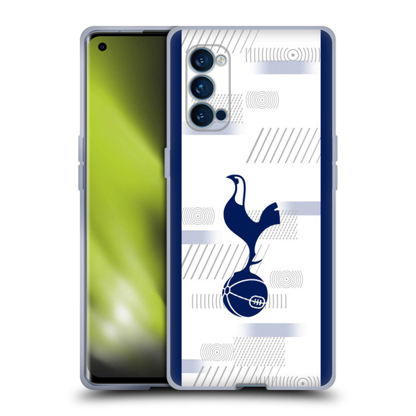 Tottenham Hotspur F.C. 2023/24 Badge Home Kit Soft Gel Case for OPPO Reno 4 Pro 5G