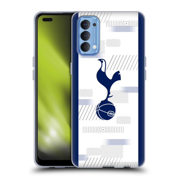 Tottenham Hotspur F.C. 2023/24 Badge Home Kit Soft Gel Case for OPPO Reno 4 5G