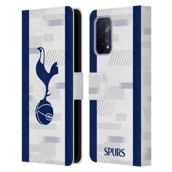 Tottenham Hotspur F.C. 2023/24 Badge Home Kit Leather Book Wallet Case Cover For OPPO A54 5G