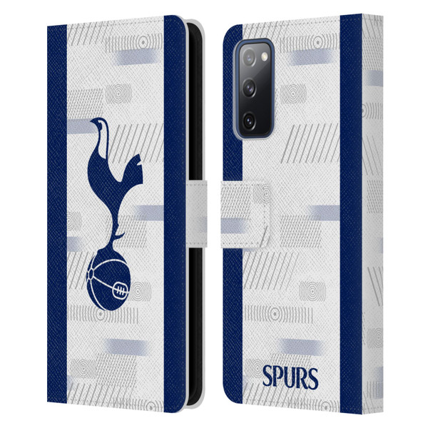 Tottenham Hotspur F.C. 2023/24 Badge Home Kit Leather Book Wallet Case Cover For Samsung Galaxy S20 FE / 5G
