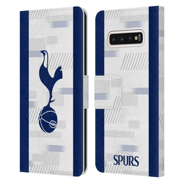 Tottenham Hotspur F.C. 2023/24 Badge Home Kit Leather Book Wallet Case Cover For Samsung Galaxy S10