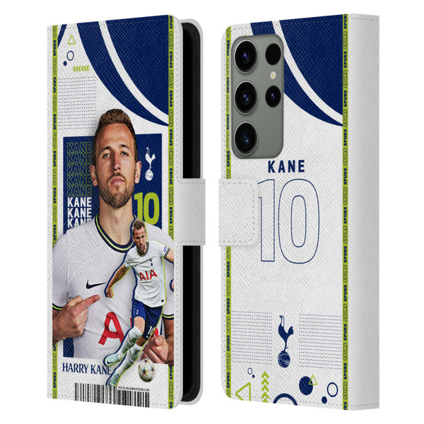 Tottenham Hotspur F.C. 2022/23 First Team Harry Kane Leather Book Wallet Case Cover For Samsung Galaxy S23 Ultra 5G