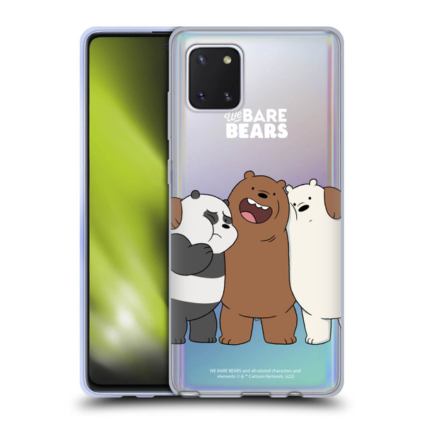 We Bare Bears Character Art Group 1 Soft Gel Case for Samsung Galaxy Note10 Lite