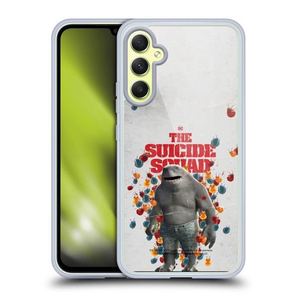 The Suicide Squad 2021 Character Poster King Shark Soft Gel Case for Samsung Galaxy A34 5G