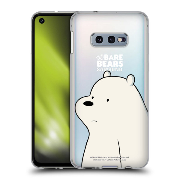 We Bare Bears Character Art Ice Bear Soft Gel Case for Samsung Galaxy S10e