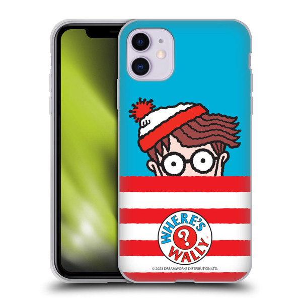 Where's Wally? Graphics Half Face Soft Gel Case for Apple iPhone 11