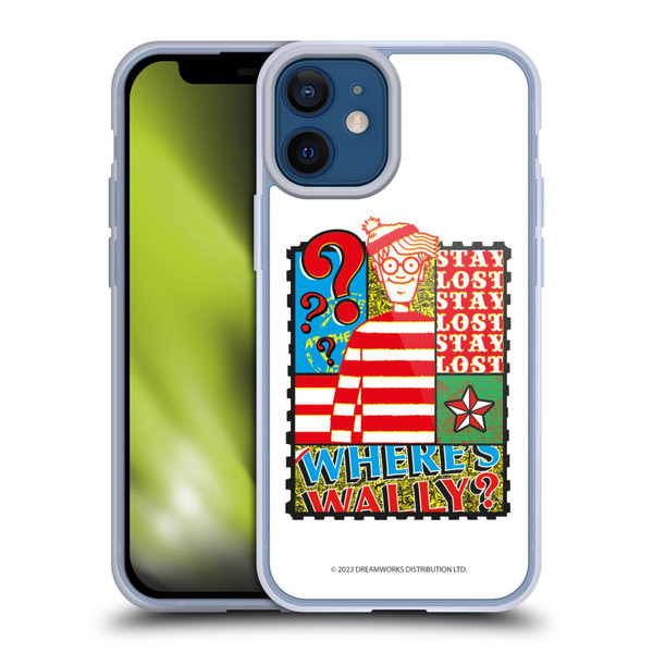 Where's Wally? Graphics Stay Lost Soft Gel Case for Apple iPhone 12 Mini