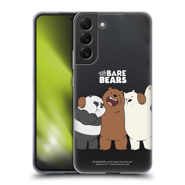 We Bare Bears Character Art Group 1 Soft Gel Case for Samsung Galaxy S22+ 5G