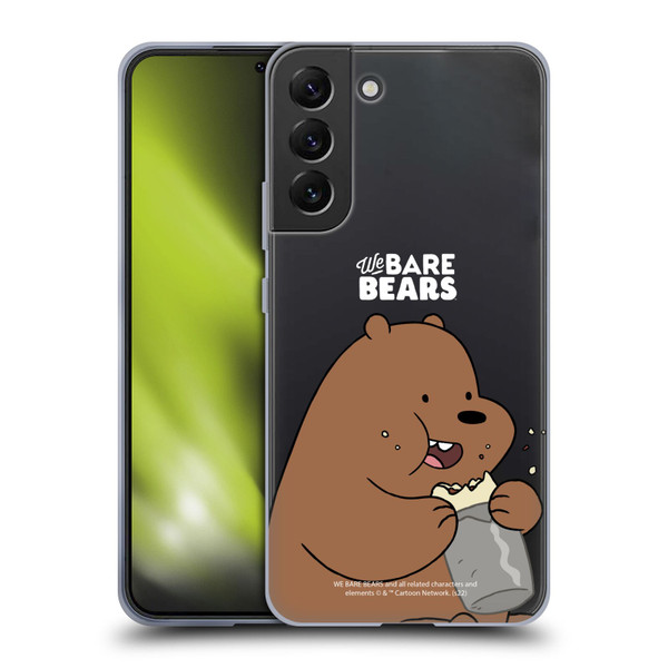 We Bare Bears Character Art Grizzly Soft Gel Case for Samsung Galaxy S22+ 5G