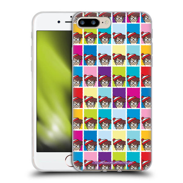 Where's Wally? Graphics Portrait Pattern Soft Gel Case for Apple iPhone 7 Plus / iPhone 8 Plus