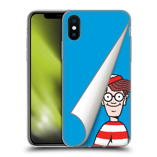 Where's Wally? Graphics Peek Soft Gel Case for Apple iPhone X / iPhone XS