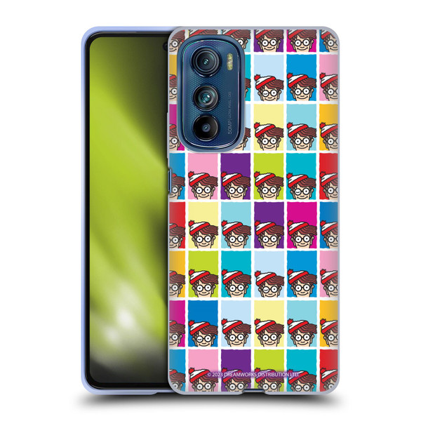 Where's Wally? Graphics Portrait Pattern Soft Gel Case for Motorola Edge 30