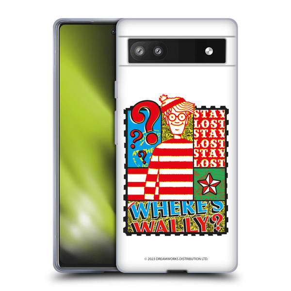 Where's Wally? Graphics Stay Lost Soft Gel Case for Google Pixel 6a