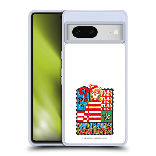 Where's Wally? Graphics Stay Lost Soft Gel Case for Google Pixel 7