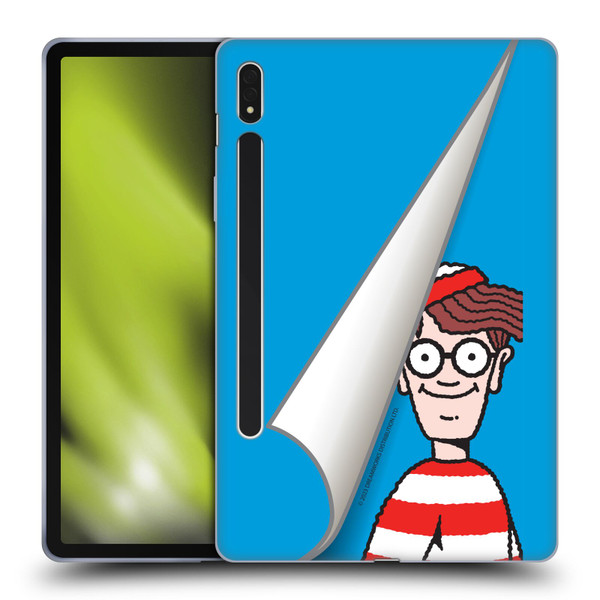 Where's Wally? Graphics Peek Soft Gel Case for Samsung Galaxy Tab S8