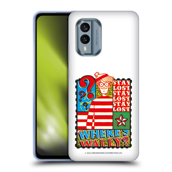 Where's Wally? Graphics Stay Lost Soft Gel Case for Nokia X30