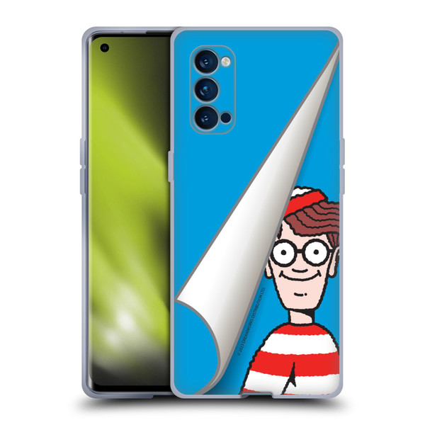 Where's Wally? Graphics Peek Soft Gel Case for OPPO Reno 4 Pro 5G