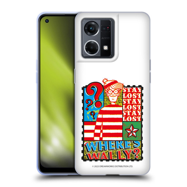 Where's Wally? Graphics Stay Lost Soft Gel Case for OPPO Reno8 4G