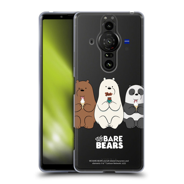 We Bare Bears Character Art Group 2 Soft Gel Case for Sony Xperia Pro-I