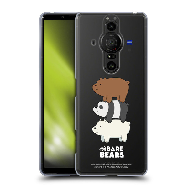 We Bare Bears Character Art Group 3 Soft Gel Case for Sony Xperia Pro-I