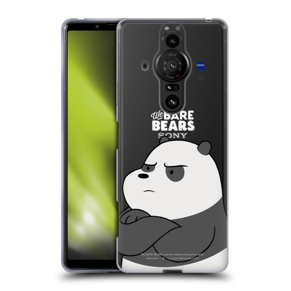 We Bare Bears Character Art Panda Soft Gel Case for Sony Xperia Pro-I