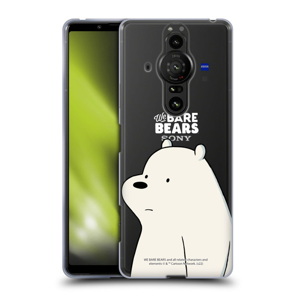 We Bare Bears Character Art Ice Bear Soft Gel Case for Sony Xperia Pro-I