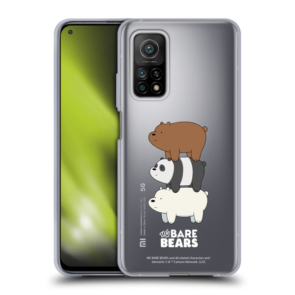 We Bare Bears Character Art Group 3 Soft Gel Case for Xiaomi Mi 10T 5G