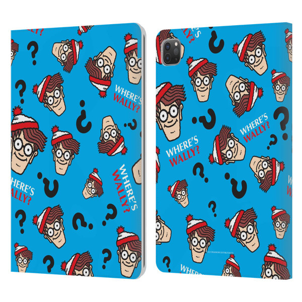 Where's Wally? Graphics Head Pattern Leather Book Wallet Case Cover For Apple iPad Pro 11 2020 / 2021 / 2022
