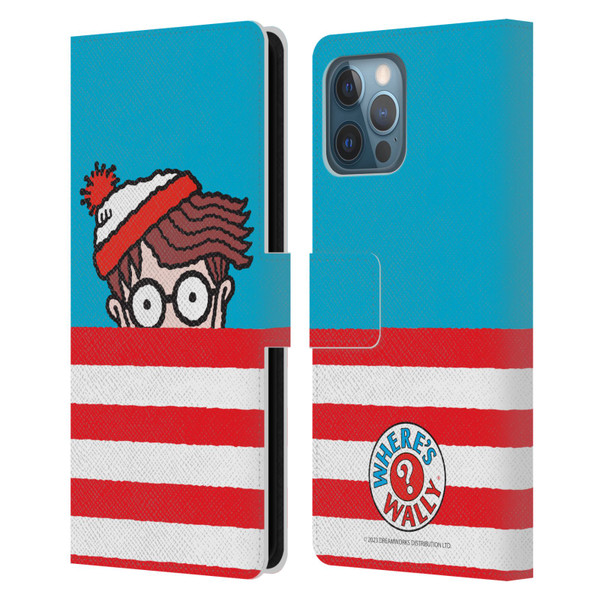 Where's Wally? Graphics Half Face Leather Book Wallet Case Cover For Apple iPhone 12 Pro Max
