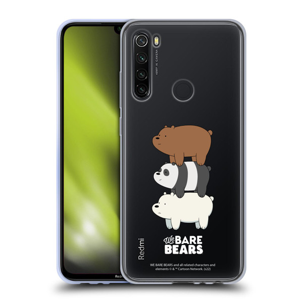 We Bare Bears Character Art Group 3 Soft Gel Case for Xiaomi Redmi Note 8T