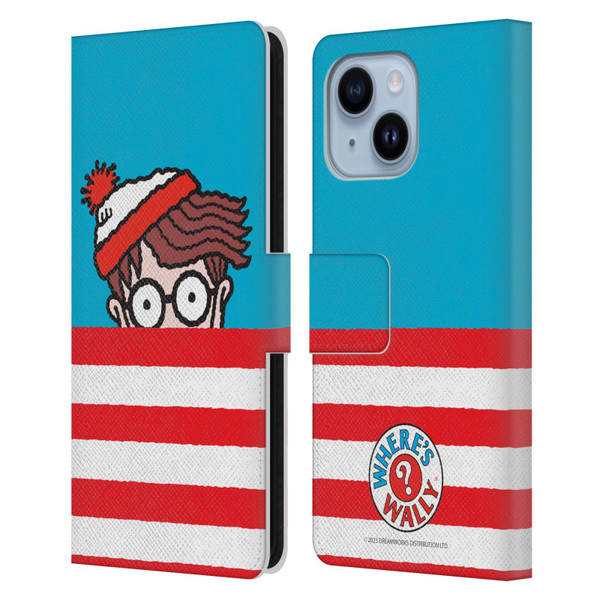 Where's Wally? Graphics Half Face Leather Book Wallet Case Cover For Apple iPhone 14 Plus