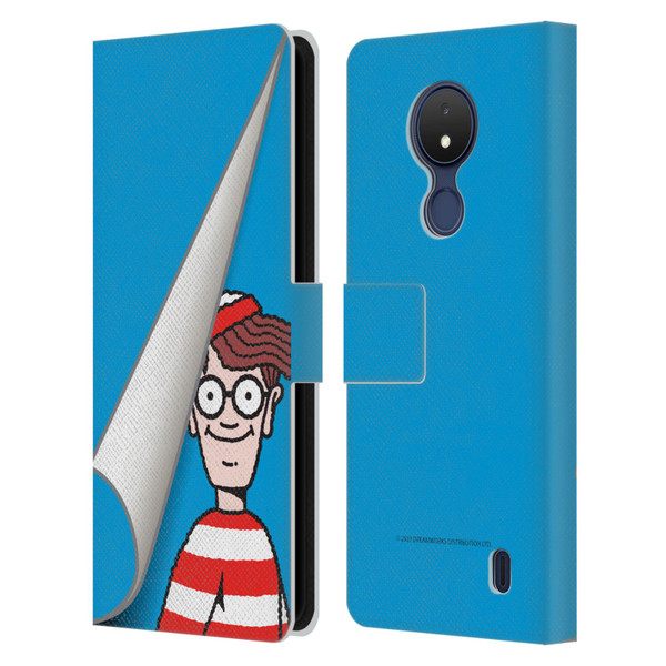 Where's Wally? Graphics Peek Leather Book Wallet Case Cover For Nokia C21