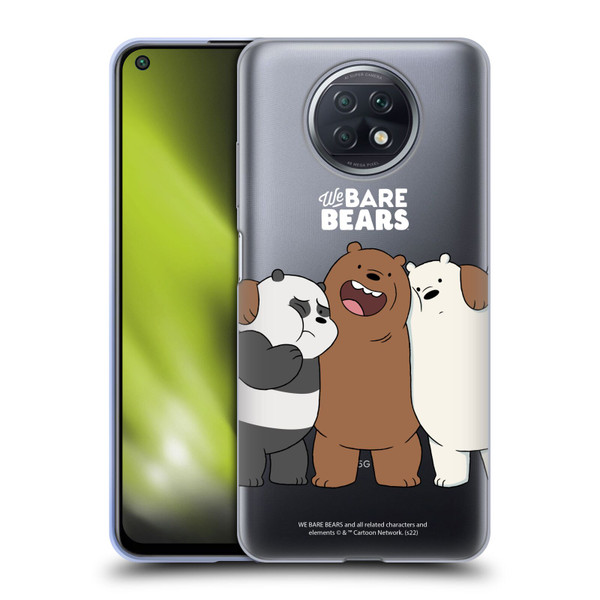 We Bare Bears Character Art Group 1 Soft Gel Case for Xiaomi Redmi Note 9T 5G